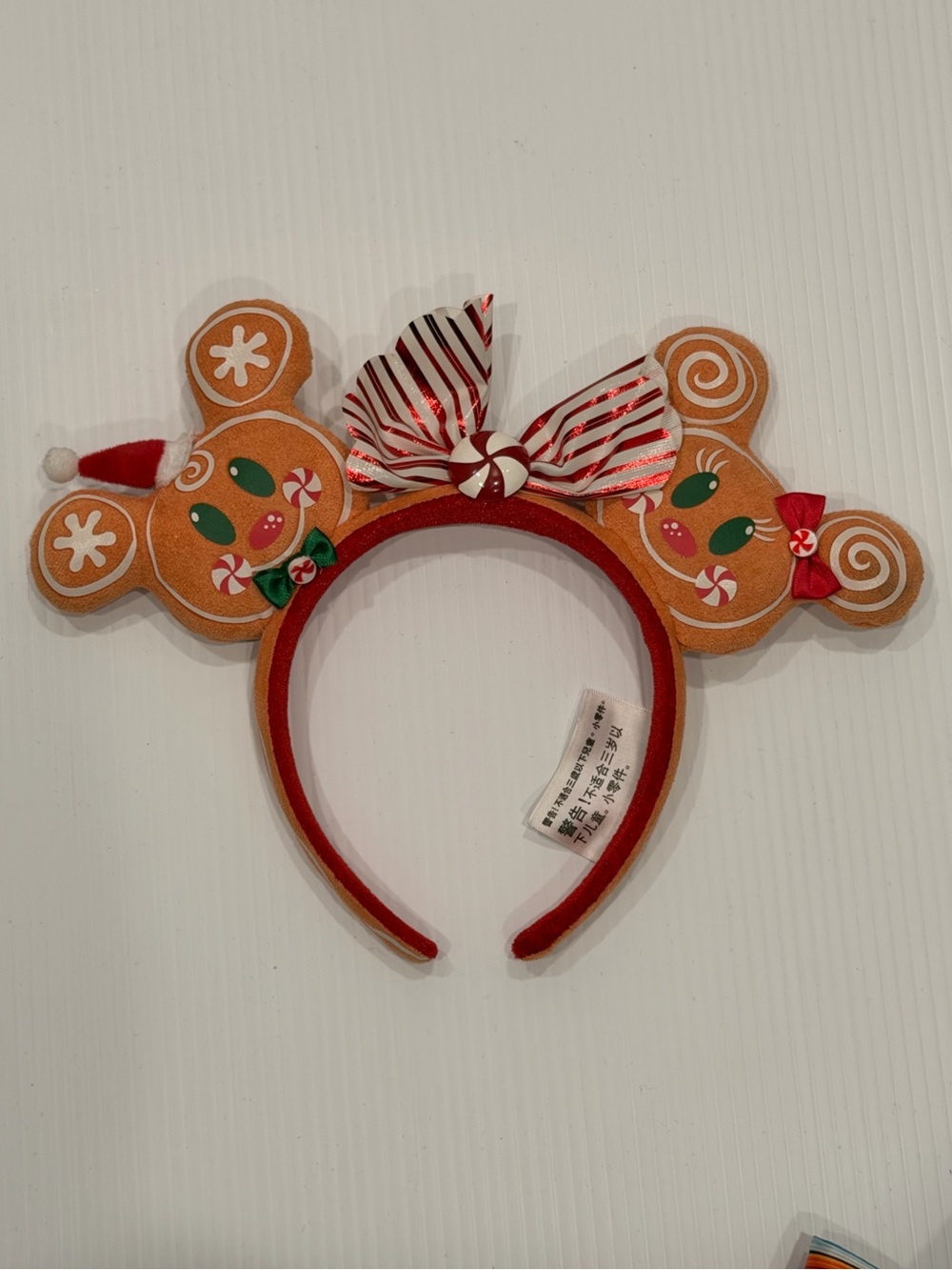 Disney Parks Christmas Holiday Mickey & Minnie
Gingerbread Ears Headband.